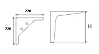 опора модель н067(h-185) gold