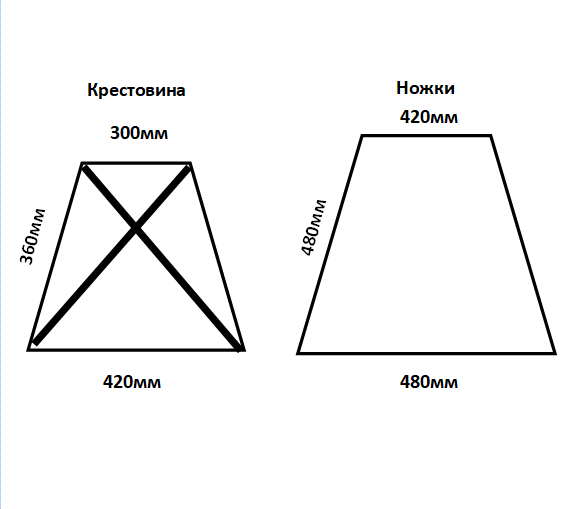 №5-1 спинка каркаса для стула
