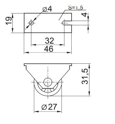 №493 опора колесная окулово
