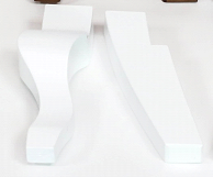 Опора "Кабриоль+Коса H-200(150+50)" (белый)