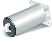 Опора прямая Н-65 с фланцем+колесо