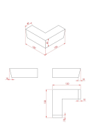 Опора "Lagom X CNR" 120х120х40 (венге)