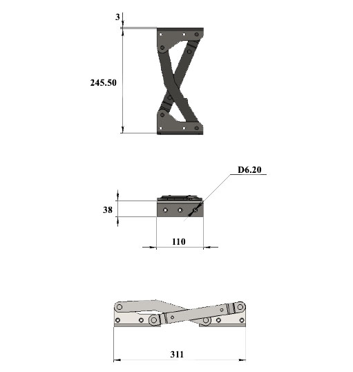 701-механизм"бабочка"