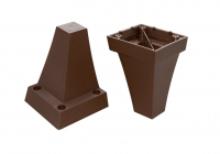 Опора мебельная Т-1 (Орех) Н-100