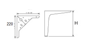 опора модель н065(h-180) black