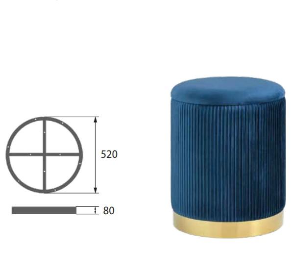 опора кольцо c-008 (d-520 h-80 golden)