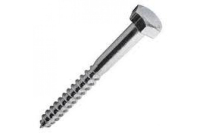 Глухарь (Шуруп с шест.гол.) 8х40 (цинк)
