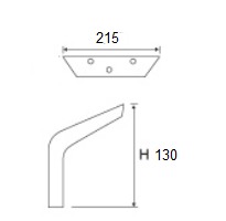 опора н-080 (н-130) (shining black)