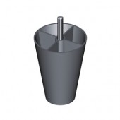 Опора пластик Н-71 (с рболтом М8)