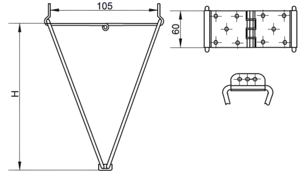 нога мебельная 330.00.000 h=270