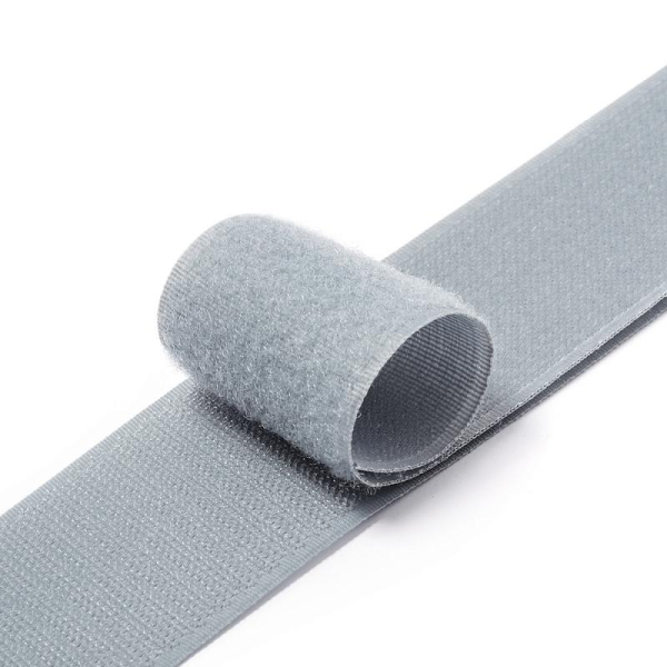 лента контактная липучка 50мм. 316 (серая) ж/ч