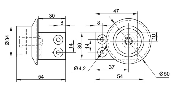 колёсная опора 193.00.000