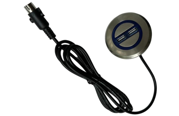 пульт врезной с usb с-001 (silver)