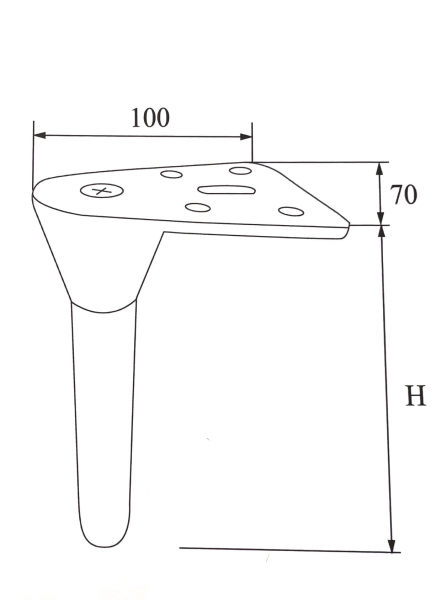 опора модель м-715 (н-130 gold)