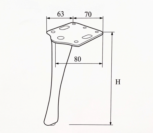 опора модель м-712 (н-190 gold)