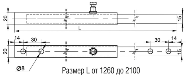 стяжка телескопическая 548.00.000 (крашенная)