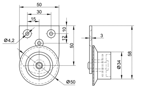 колёсная опора 192.00.000