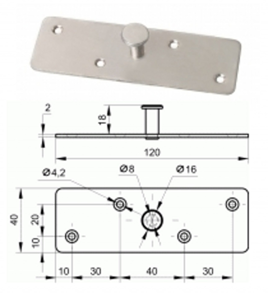 пластина крепёжная пк-120