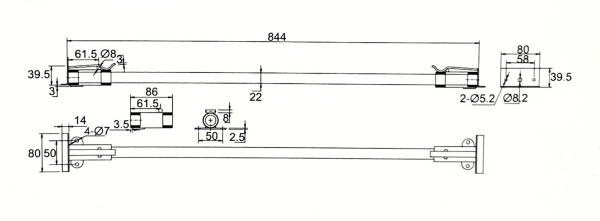 механизм выдвижения hf-032c 844*80*500