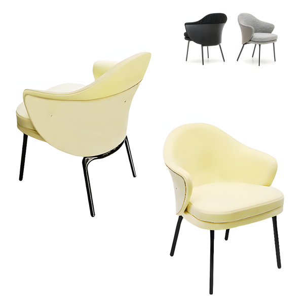 каркас стула h-4116 с опорами (shining black)