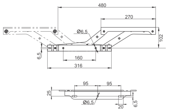 механизм трансформации 643.00.000 (оцинкованный)