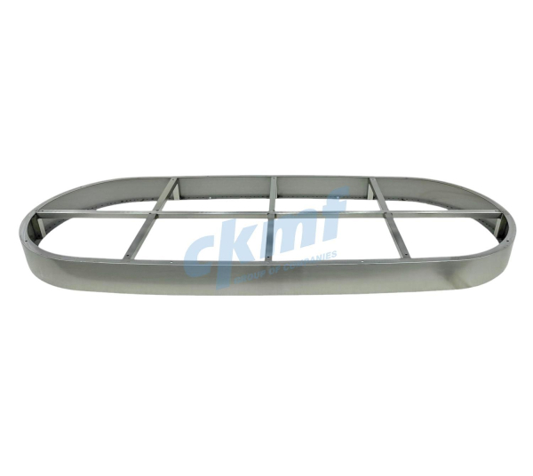 рама для пуфика или дивана c-018b  polish steel (1650х562х90)