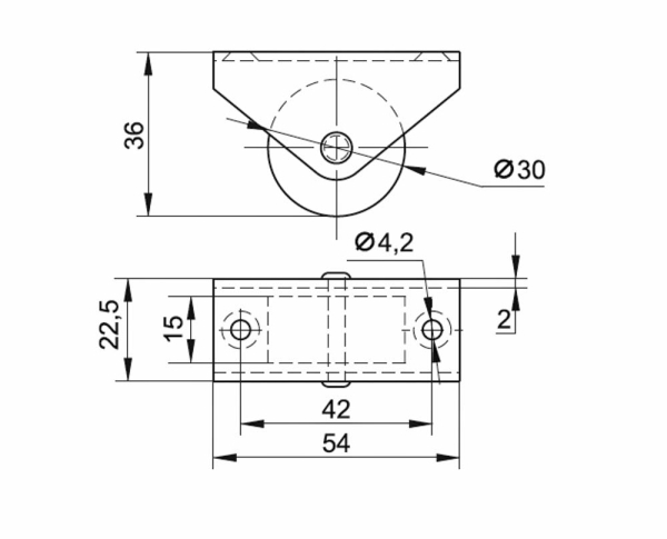 колёсная опора 003.00.000