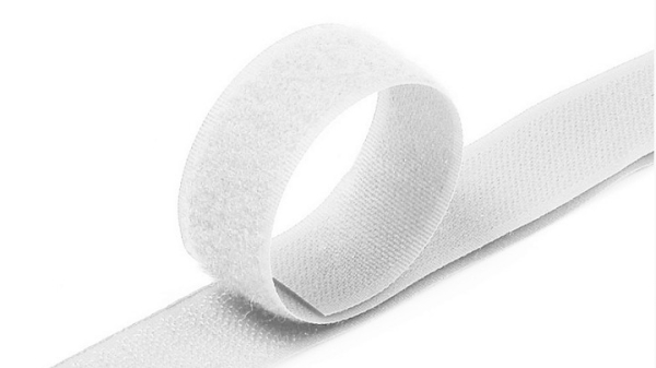 лента контактная липучка 25мм. 101 (белая) ж/ч