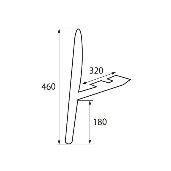 опора a-464d h-200 (black)