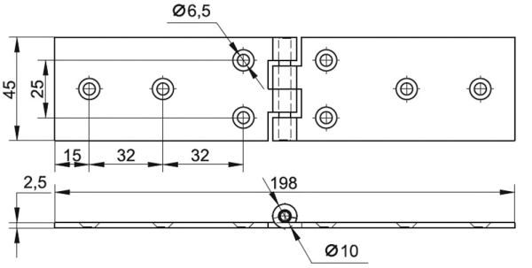 петля 327.00.000 (2.5 мм.)