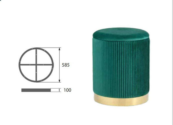 опора кольцо c-009 (d-585 h-100 golden)