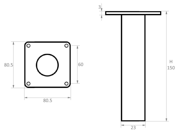 опора н-111 (н-150) (black)