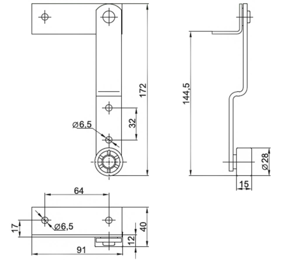 №540 шарнир с роликом окулово