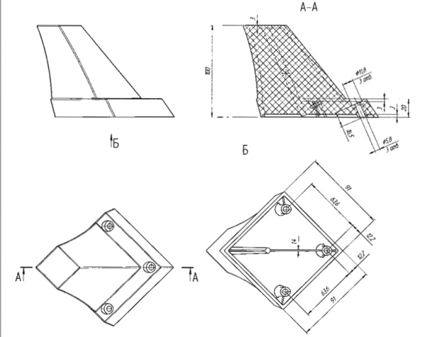 опора мебельная т-1 (орех) н-100