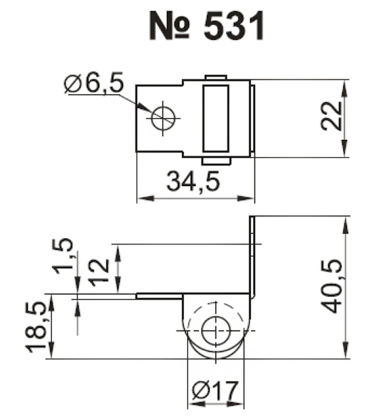 №531 опора колесная окулово