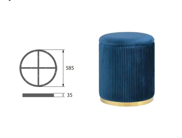 опора кольцо c-006 (d-585 h-35 golden)