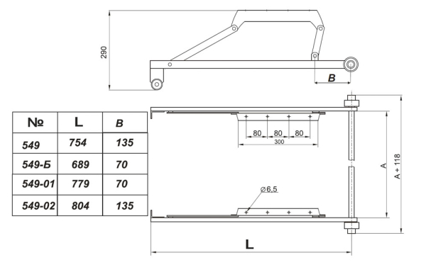 №549-02 l-804 стелаж окулово