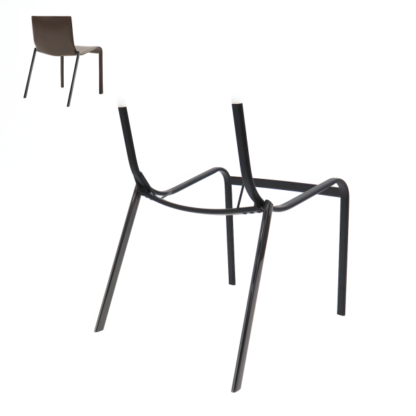 каркас стула h-4165 (shining black)