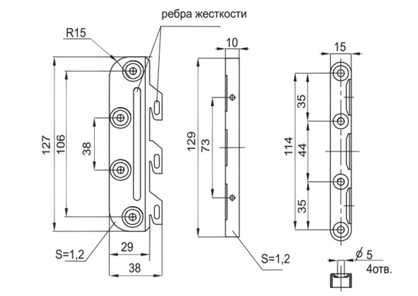 №601 стяжка крючковая окулово