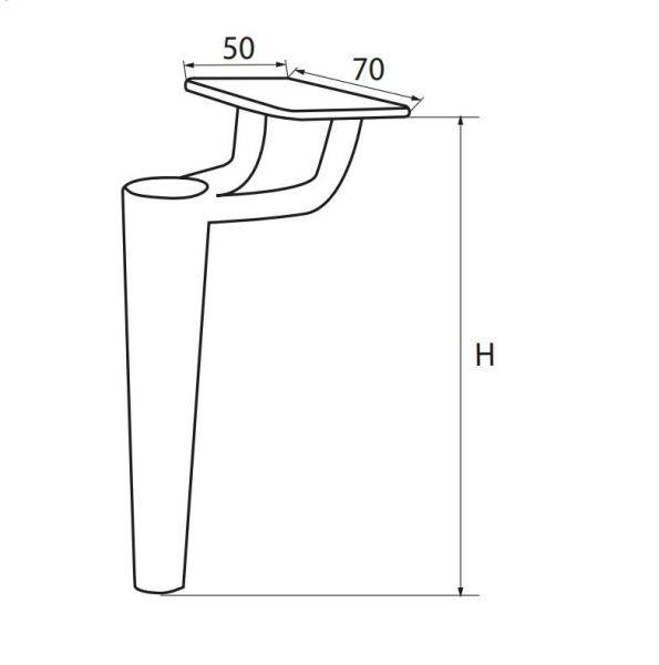 опора d 0116 (н-150) (chrome)