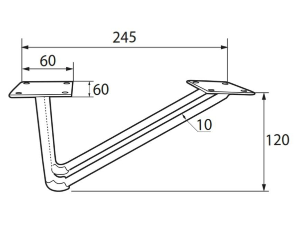 опора модель m-724 (н-120 black)