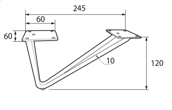 опора модель m-723 (н-120 black)