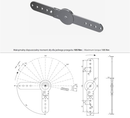 Петля PP 394-1-4 Б