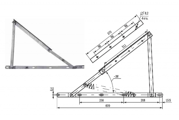 механизм подъёма 741.019.020 + пружины