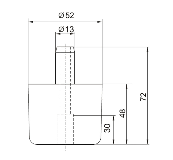 №581 опора пластик. окулово