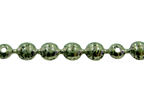 лента декоративная 9.5 мм (golden with black point)