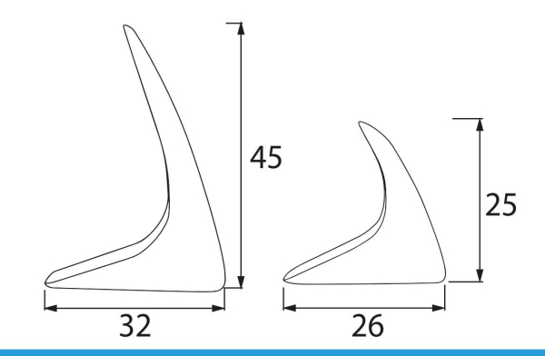 комплект опор из дерева luxe (цвет орех)