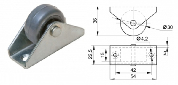 колёсная опора 003.00.000