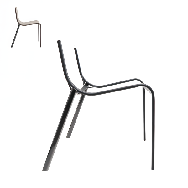 каркас стула h-4165 (shining black)