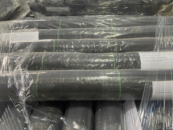 агротекстиль с разметкой черный (1.2 м 70 гр) (100м)